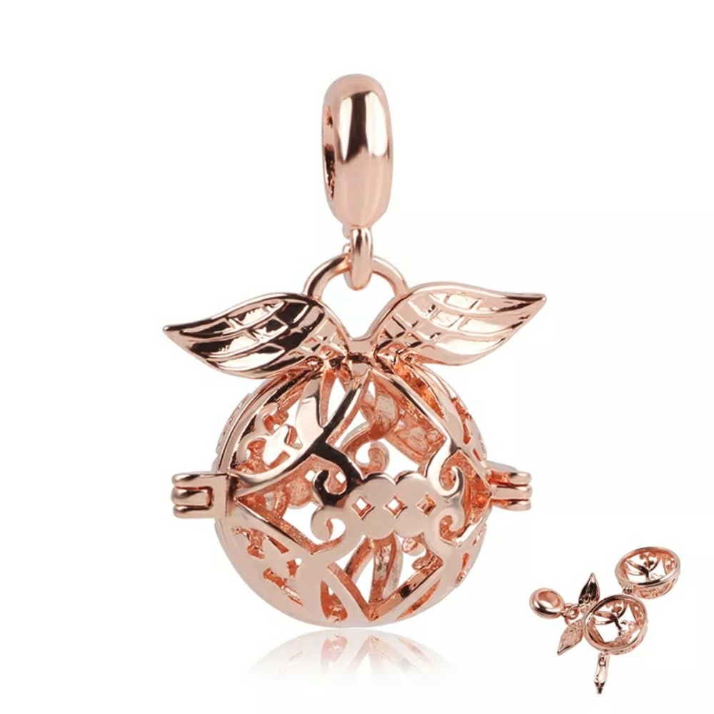 NWT Rose Gold Angel Charm